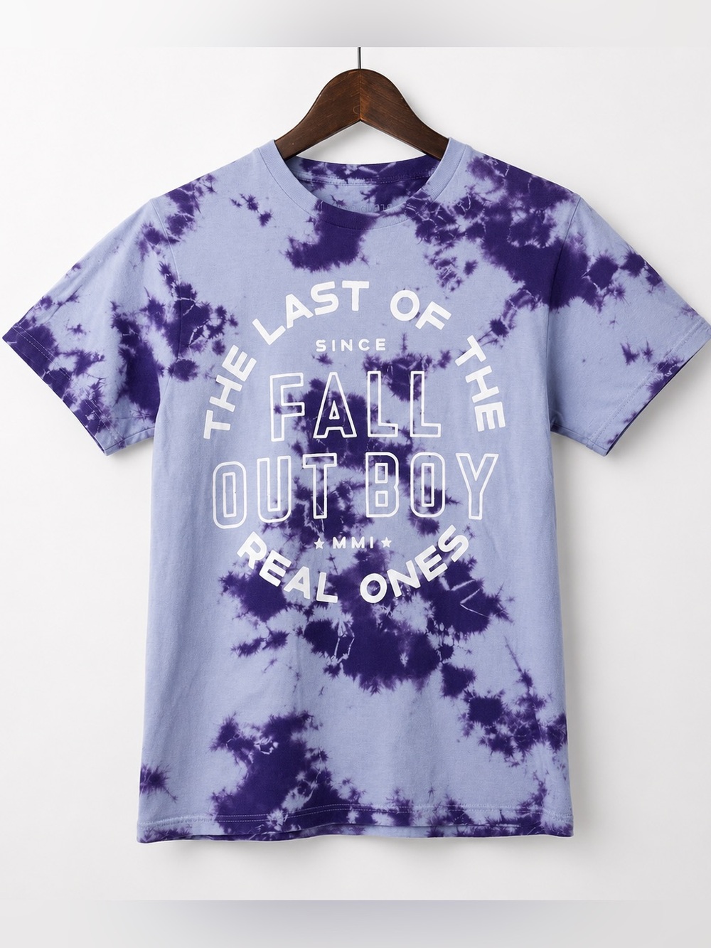 Fall Out Boy Purple Tie Dye Band Tee Graphic Shirt Small Cotton